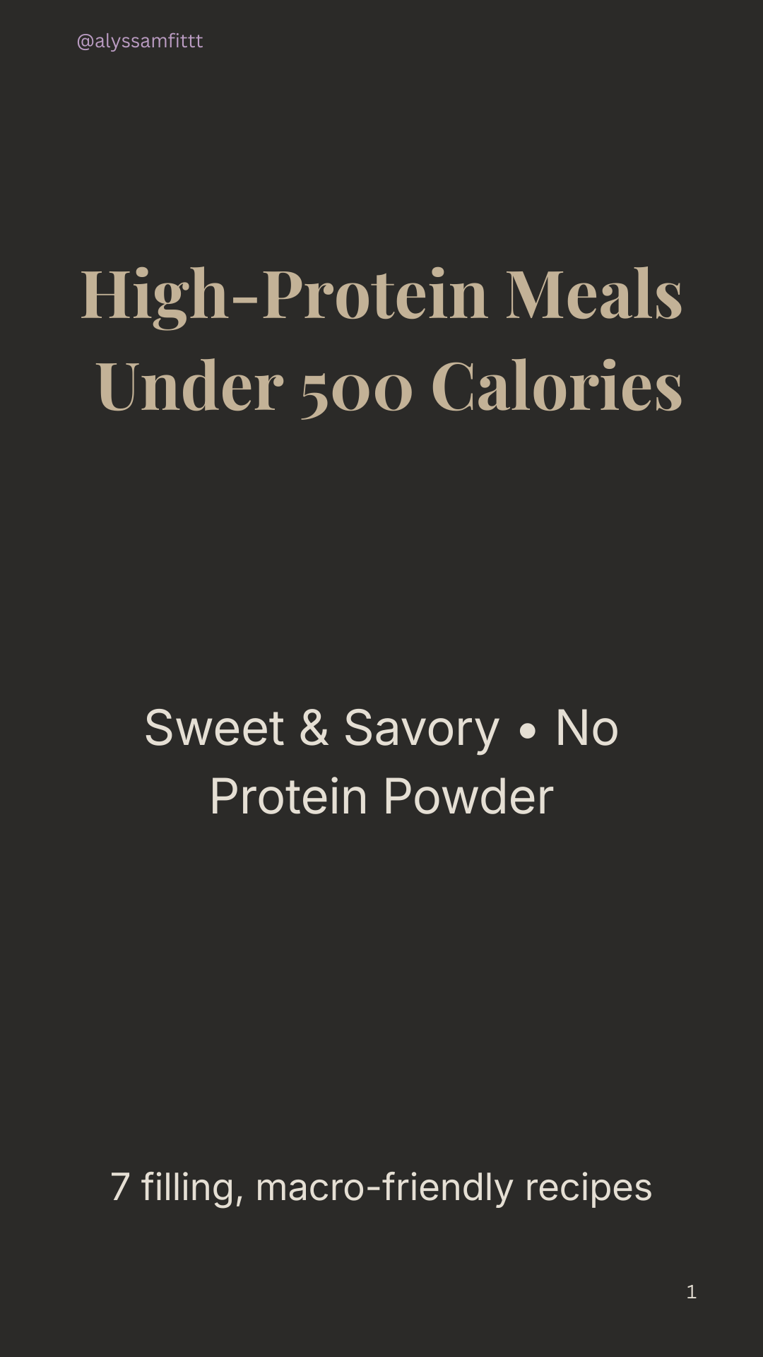 High-Protein Meals Under 500 Calories (No Protein Powder)